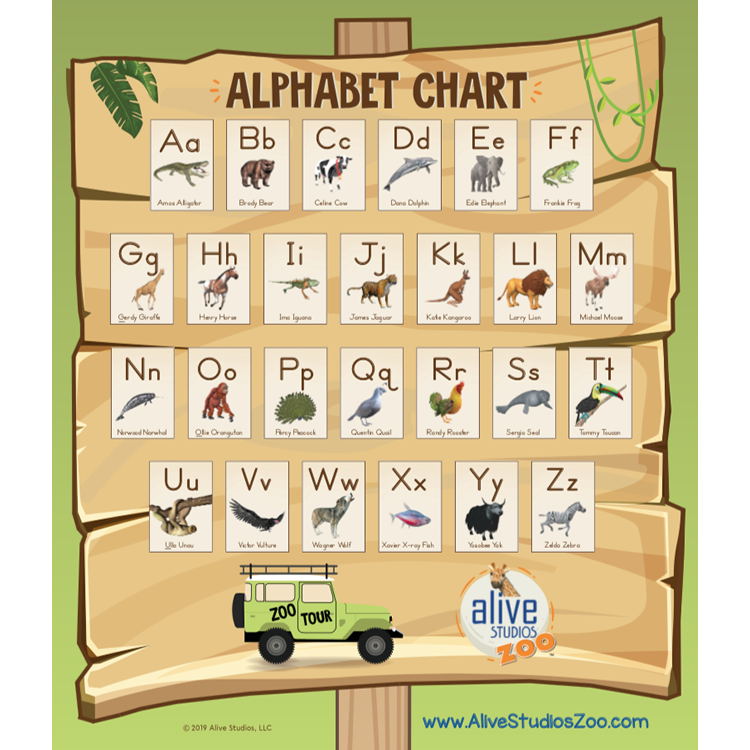 Alive Studios Alphabet Poster