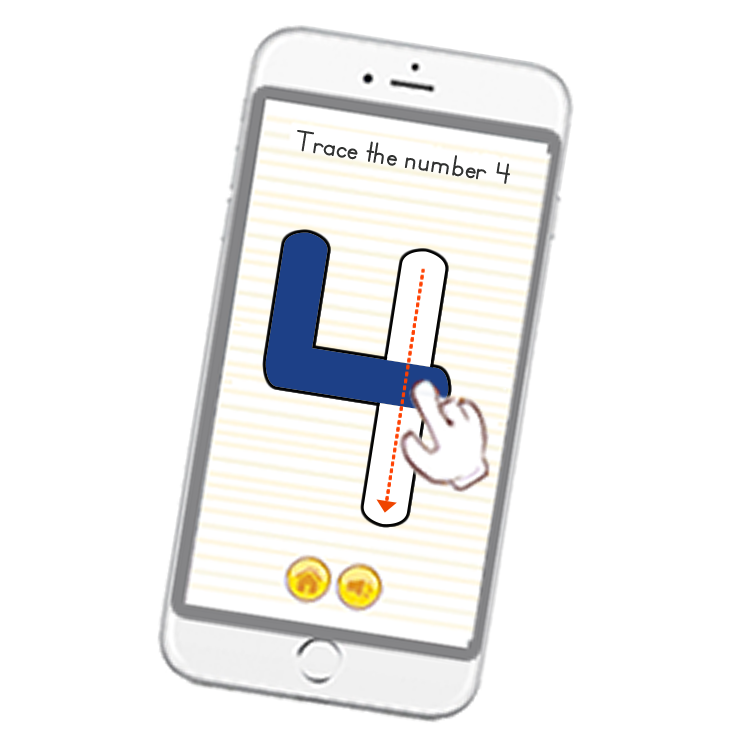 numbers and letters activity books with mobile app