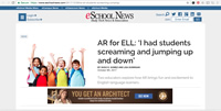 eSchool News - AR for ELL