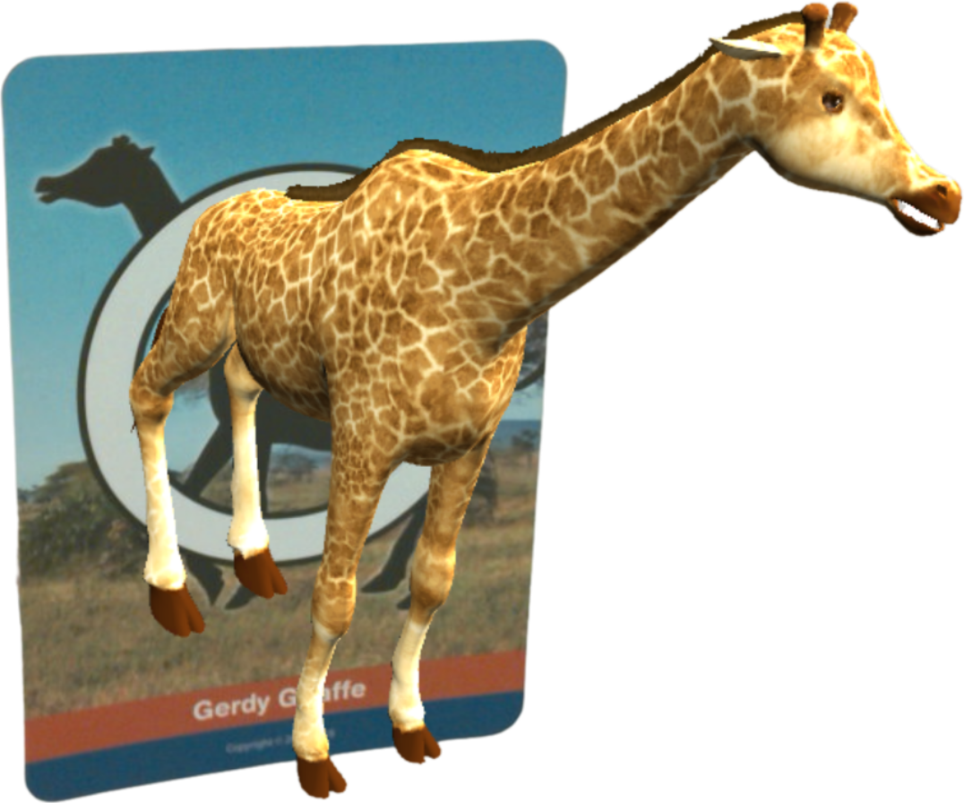 Gerdy Giraffe 3D Card